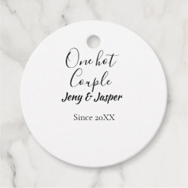 Ett hett par lägg till namn sedan 20XX år datum Gåvor Etiketter