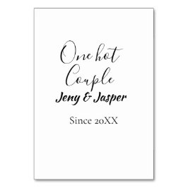 Ett hett par lägg till namn sedan år 20XX datum Bordsnummer