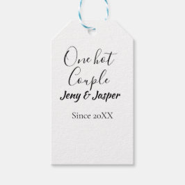 Ett hett par lägg till namn sedan år 20XX datum Presentetikett