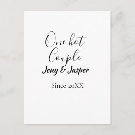 Ett hett par lägg till namn sedan år 20XX datum Vykort