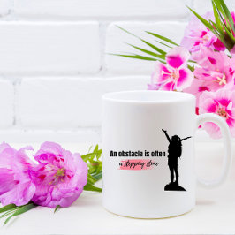Ett hinder är ofta en inledande citat kaffemugg
