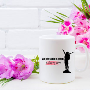 Ett hinder är ofta en inledande citat kaffemugg