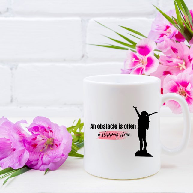 Ett hinder är ofta en inledande citat kaffemugg (Skapare uppladdad)