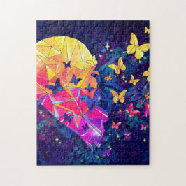 Ett hjärta av fjärilar pussel