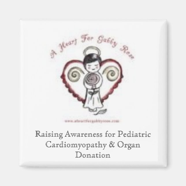 Ett hjärta för Gabby Ro Magnet (Framsidan)