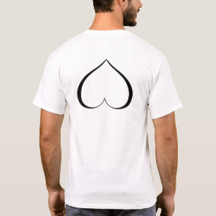 ETT HJÄRTA I DISTRESS Blk T Shirt
