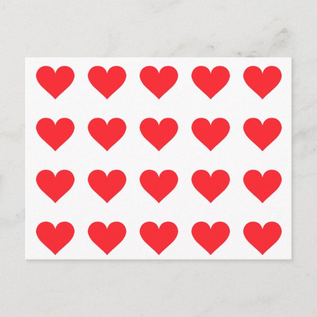 Ett hjärta i Kärlek och påverkan Vykort (Framsida)