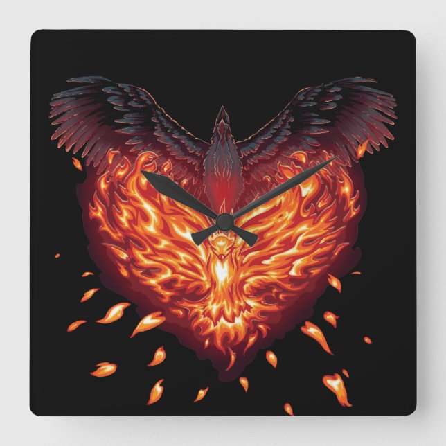 Ett hjärtproblem fyrkantig klocka (Framsida)