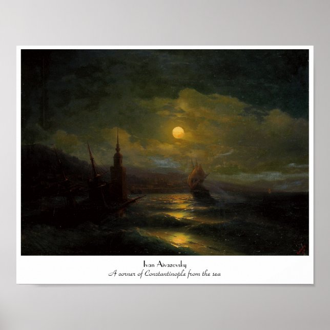 Ett hörn av Konstantinopel Ivan Aivazovsky Poster (Framsidan)