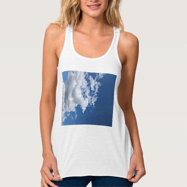 Ett hörn av mjukt moln linne med racerback  (Framsida)