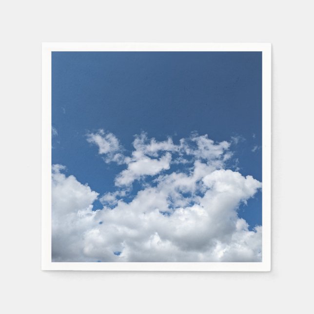 Ett hörn av moln pappersservett (Framsidan)