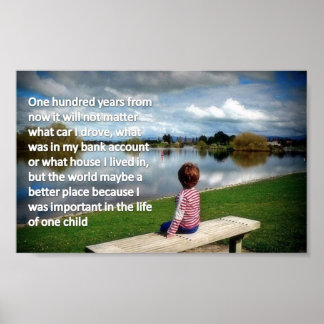 Ett hundra år från och med nu poster