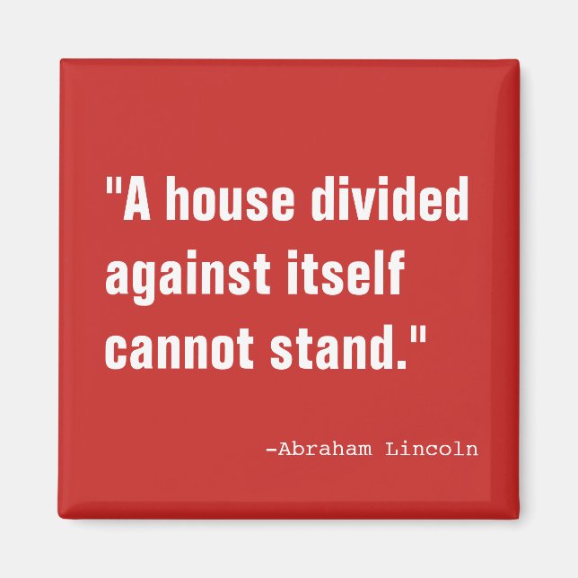 Ett hus delat magnet (Framsidan)