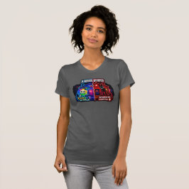 Ett hus delat seriebildsdelad panel t shirt