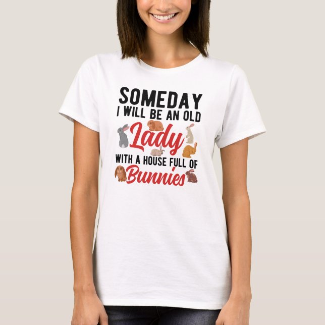 Ett hus fullt av kaniner t shirt (Framsida)