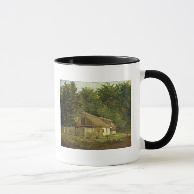 Ett hus i den Frederiksdal skogen nära Mugg (Höger)