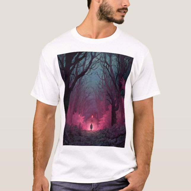 Ett hus i skogen t shirt (Framsida)