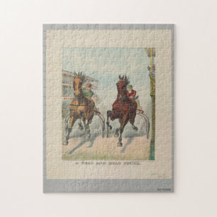 Ett huvud och ett huvudfullföljande pussel