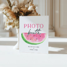 Ett i ett Melon-tecken med fotmelon-fotobooth-teck