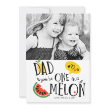 Ett i Melon Pappa Fars dag-kort