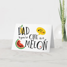 Ett i Melon Pappa Fars dag-kort Kort