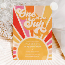 Ett i Sol Sunshine 1:a födelsedag Rosa Rainbow