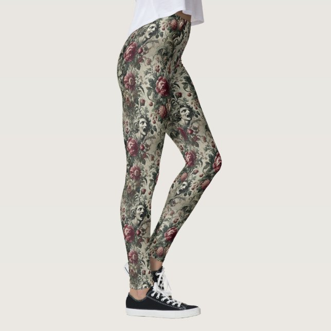 🌹 ett ihåligt arv - gotiic Victorian Leggings (Höger)