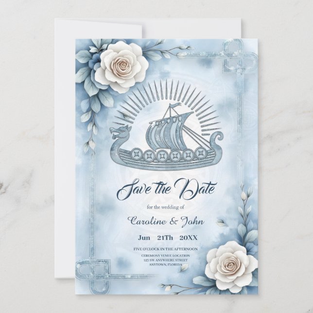 Ett imponerande steampunk hjärta spara datumet (Framsida)