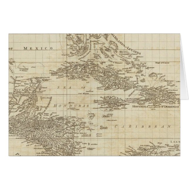 Ett index karta hälsningskort (Framsidan Horizontal)