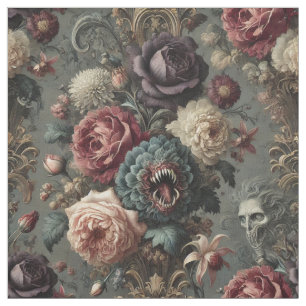 Ett initiativrikt Bloom - Gothic Påstående Tile Tyg