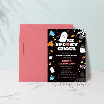 Ett inlägg Ghoul Birthday-inbjudan