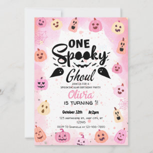 Ett inlägg Ghoul-inbjudan till Halloween fest Inbjudningar