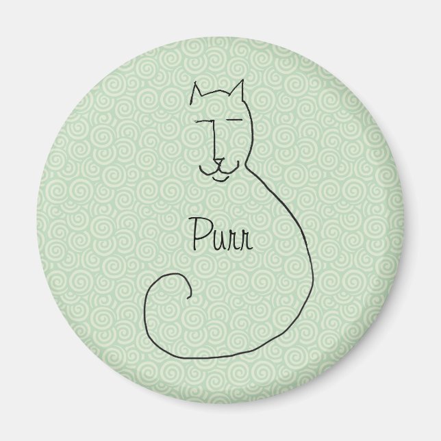 Ett inneslutet Kattunge Magnet (Framsidan)