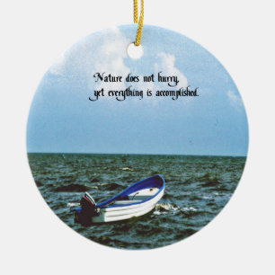 Ett inspirera meddelande julgransprydnad keramik