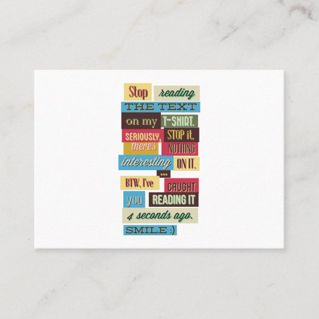 Ett inspirerande budskap visitkort (Framsida)