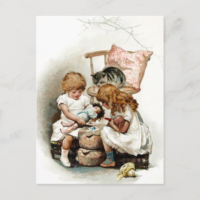 Ett intressant spel vykort (Framsida)