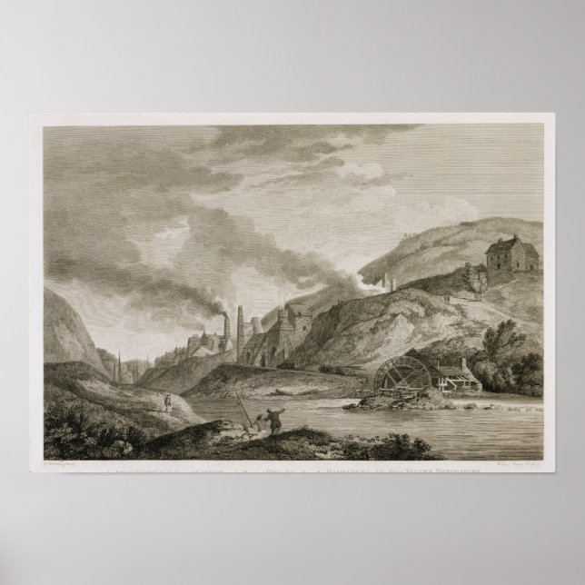 Ett Järn-arbete för gjutning av Cannon & Boreing Poster (Framsidan)