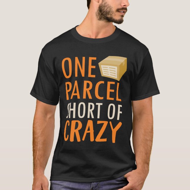 Ett jordlottkort av galen post- arbetare t shirt (Framsida)