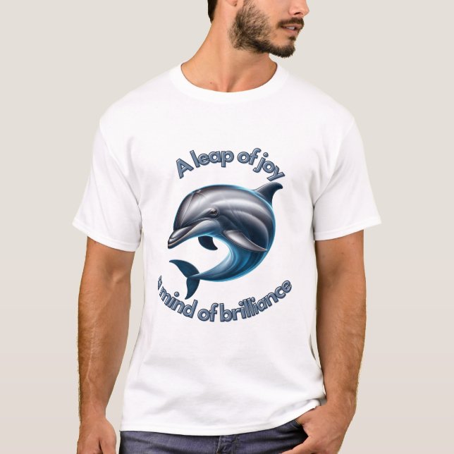 Ett Joy-ledarskap: Firande av Dolphin Intelligence T Shirt (Framsida)