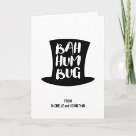 Ett Jul Sång Bah Humbug-Julhälsningar kort