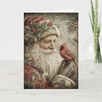 Ett julbesök helgkort