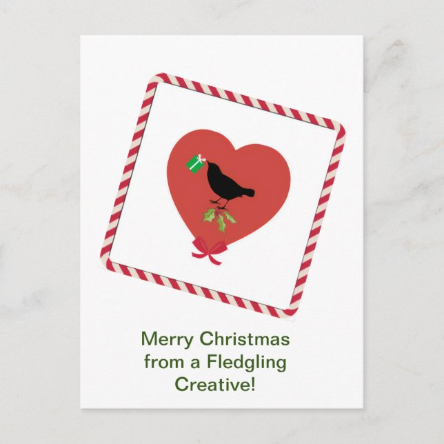 Ett julkort för att främja psykisk hälsa helg vykort (Framsida)