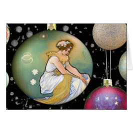 Ett julkort med Ord Hälsningskort