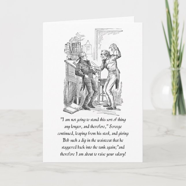 Ett jultomtes julkort kort (Framsida)