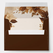 Ett Kaffe & Krem Höst Blommigt Tema Bröllop