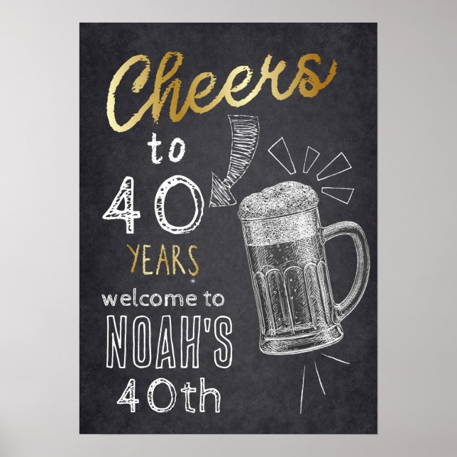 Ett kall ett för den gamla, Cheers och Öl. Poster (Framsidan)