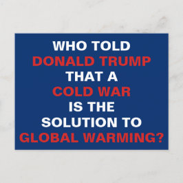 Ett Kall Krig är ingen lösning på den globala uppv Vykort