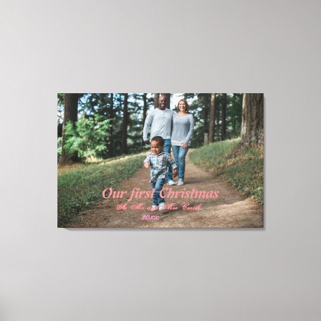 Ett kanvastryck för att Skapa din familjefoto (Framsida)