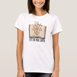 Ett kapitel till, bok vild, blommor, fjäril t shirt
