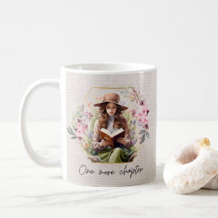 Ett kapitel till i texturerad bakgrund kaffemugg